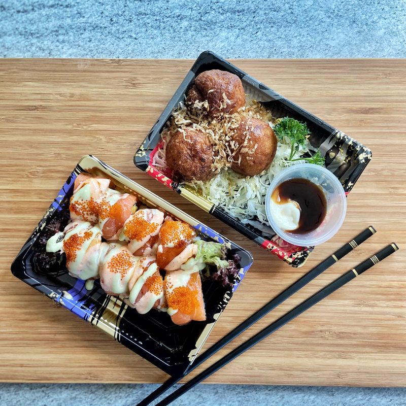 Bento Nhật · Cá hồi teriyaki
